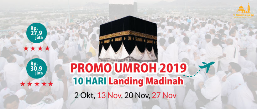 Promo Paket Umroh 10 Hari Oktober – November 2019